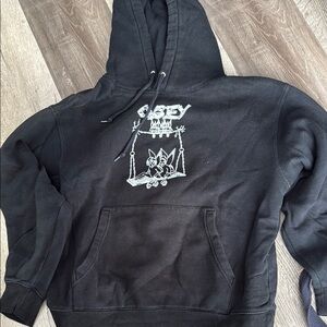 Obey Black Graphic Sweater Pullover